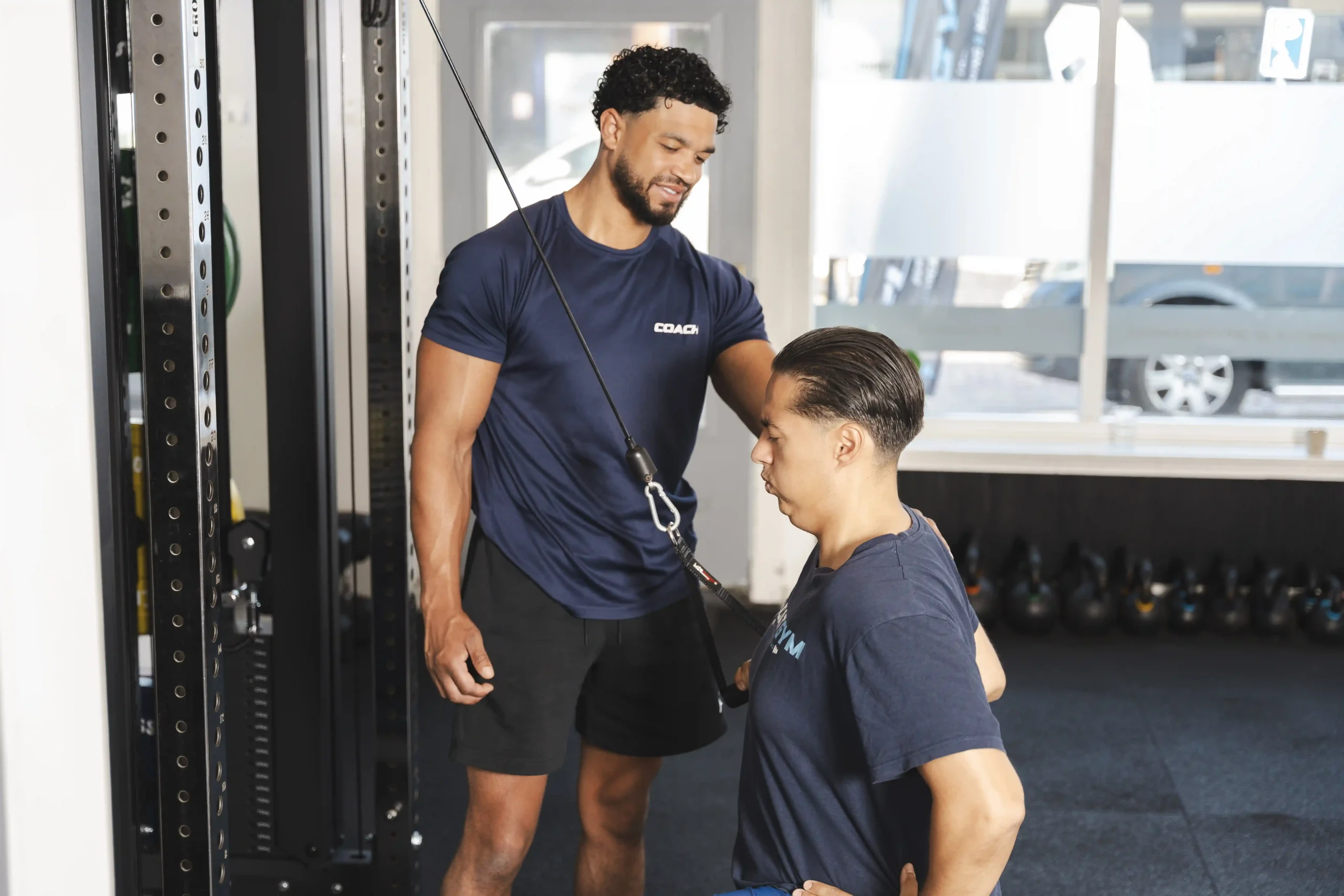 Persoonlijke begeleiding bij krachttraining in Float Gym